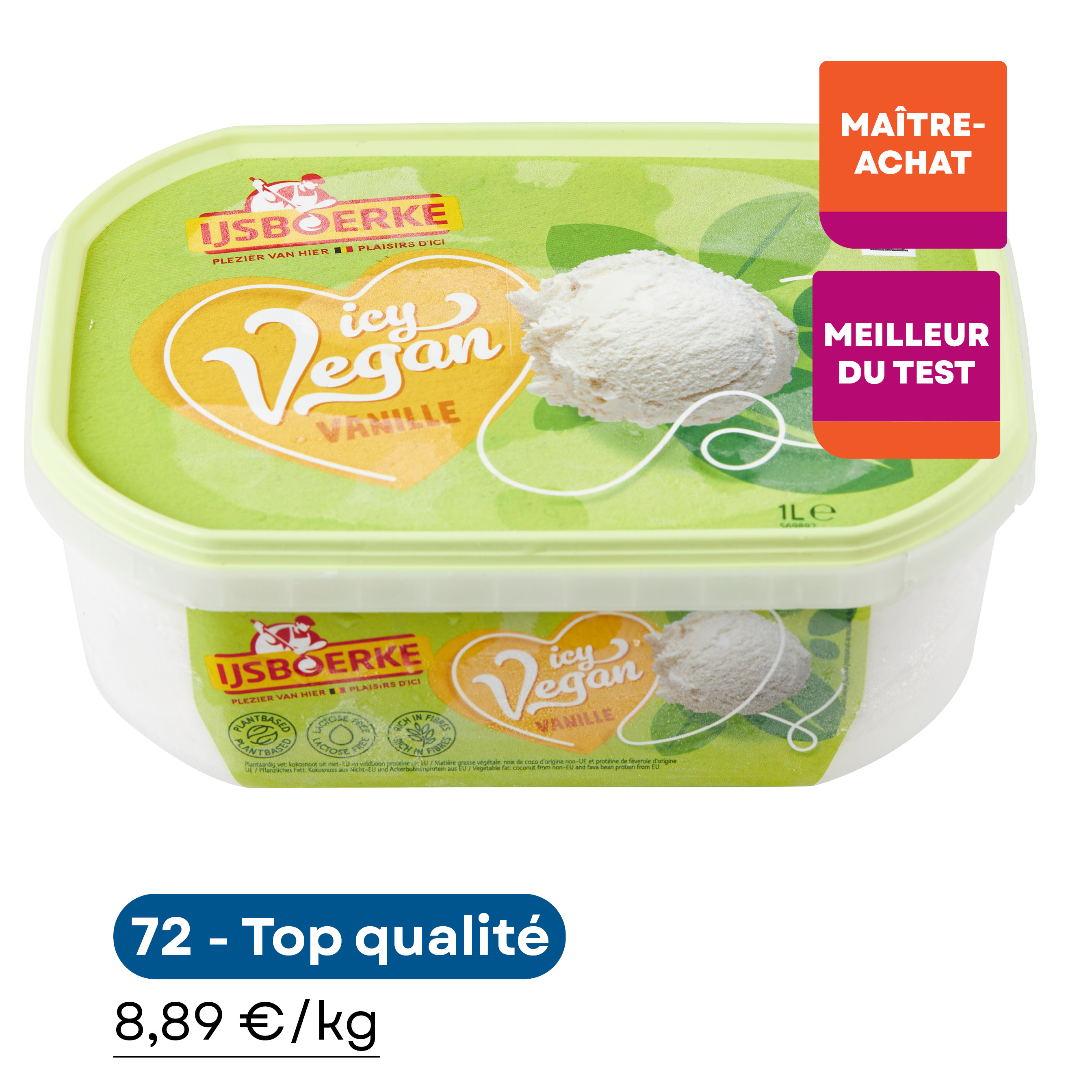 Icy Vegan Vanille Isjboerke
